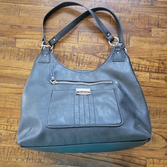 Rosetti Black Triple Section Shoulder Bag - Picture 6 of 15